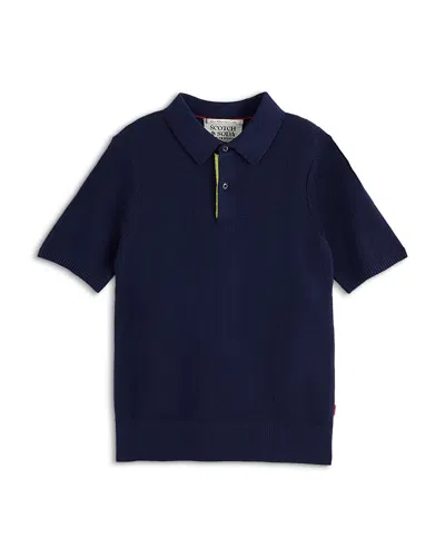 SCOTCH & SODA BOYS' STRUCTURED KNITTED POLO - LITTLE KID, BIG KID