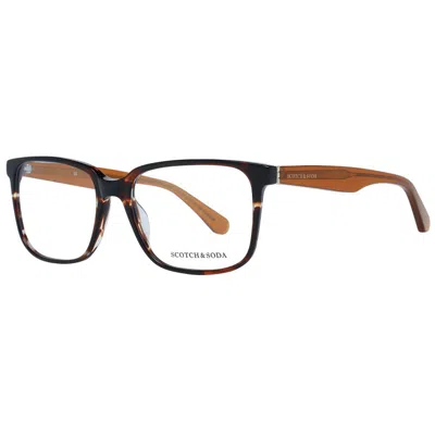 Scotch & Soda Brown Men Optical Frames In White