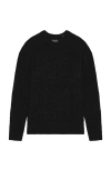 Scotch & Soda Chenille Cable Sweater In Black