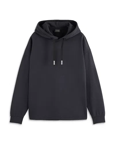 Scotch & Soda Core Three Crosses Hoodie In Black
