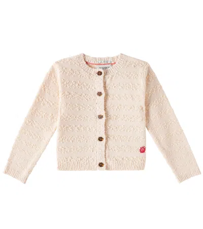 Scotch & Soda Girls' Boucle Cardigan - Little Kid, Big Kid In Powdered Pink