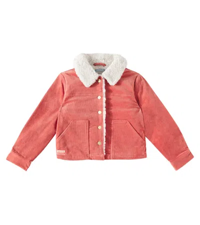 Scotch & Soda Kids' Cotton Corduroy Jacket In Orange