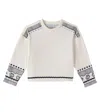 Scotch & Soda Embroidered Cotton-blend Sweatshirt In White