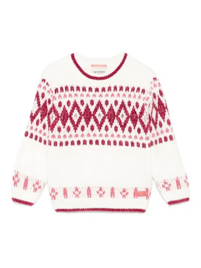 Scotch & Soda Kids' Fair-isle Jumper In Multicoloured