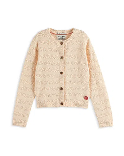 SCOTCH & SODA GIRLS' BOUCLE CARDIGAN - LITTLE KID, BIG KID