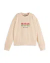 Scotch & Soda Printed Cotton-blend Sweatshirt In Powdered Pink