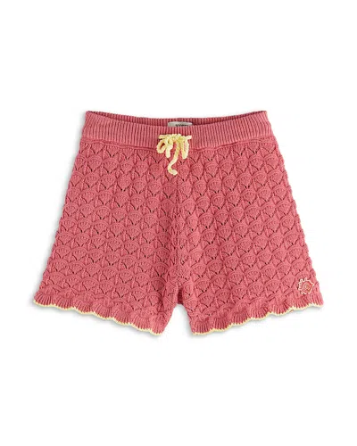 SCOTCH & SODA GIRLS' SCALLOPED KNITTED SHORTS - LITTLE KID, BIG KID