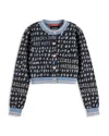 Scotch & Soda Girls' Slim Fit Cropped Jacquard Button Cardigan - Little Kid, Big Kid