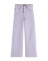 Scotch & Soda Girls' The Wave Wide Leg Jeans - Little Kid, Big Kid In Bright Lavendar
