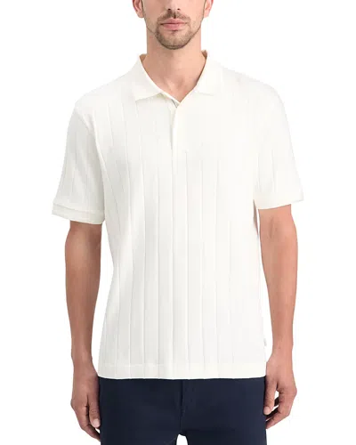 Scotch & Soda Knitted Polo Shirt In Swan