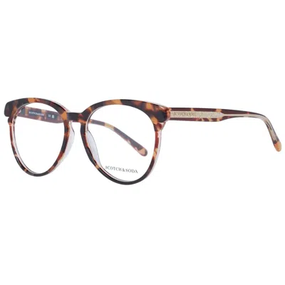 Scotch & Soda Ladies' Spectacle Frame  Ss3016 55171 Gbby2 In Brown