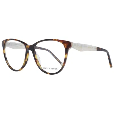 Scotch & Soda Brown Women Optical Frames In Black