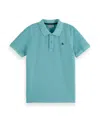 Scotch & Soda Boy's Garment-dyed Pique Polo Shirt
