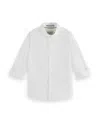 Scotch & Soda Kids' Cotton Dobby Button-down Shirt