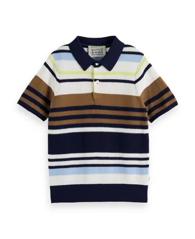 SCOTCH & SODA LITTLE AND BIG BOYS STRUCTURED KNITTED POLO SHIRT