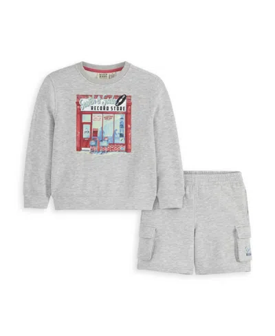 SCOTCH & SODA LITTLE BOYS 2-PIECE CREWNECK TOP AND SHORTS SET