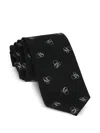 Scotch & Soda Black Contrast Ampersan Logo Tie