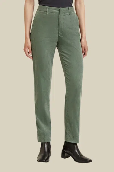 Scotch & Soda Lowry Corduroy Trousers In Swea Weed In Green