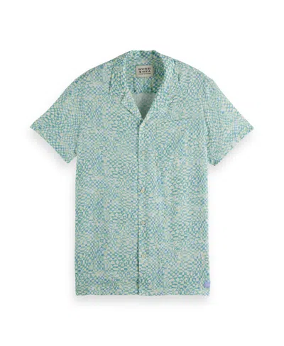 SCOTCH & SODA MEN'S ALL OVER PRINT REGULAR FIT SHIRT