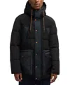 Scotch & Soda Arza Hooded Puffer Jacket In Black