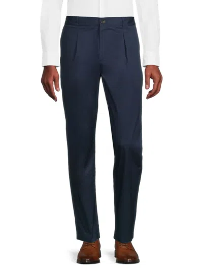 Scotch & Soda Men's Blake Pleated Regular Slim Fit Dress Pants In Steel Blue