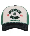 Scotch & Soda Men's Breezy Adjustable Trucker Cap In Black