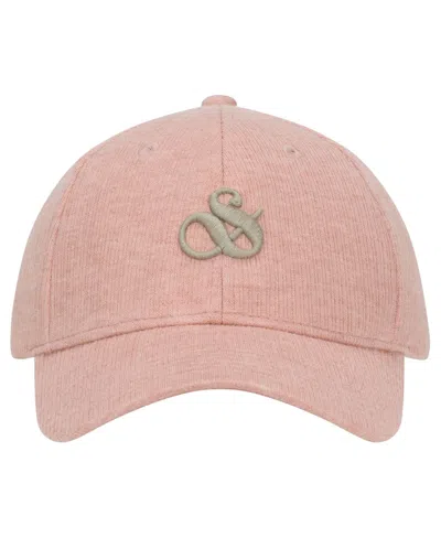 Scotch & Soda Men's Brushed Ribbed Cap In Medium Pink