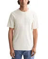 Scotch & Soda Embroidered Logo Organic Cotton Graphic T-shirt In Yellow