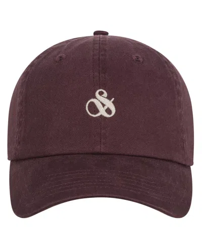 Scotch & Soda Men's Cotton Adjustable Cap In Maroon