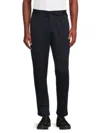 Scotch & Soda Finch Tapered Seersucker Pants In Navy