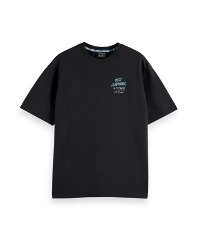 SCOTCH & SODA MEN'S FRONT AND BACK ARTWORK T-SHIRT