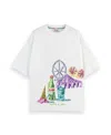 Scotch & Soda Men's Front Artwork T-shirt In White