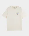 Scotch & Soda Artwork Graphic T-shirt In Neutral