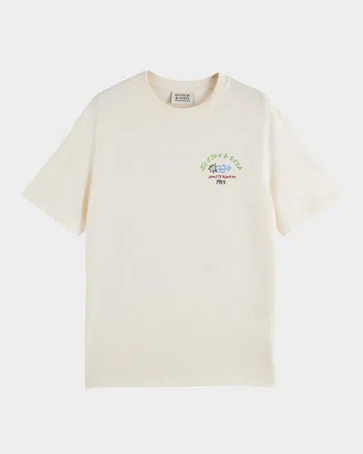 Scotch & Soda Men's Graphic Crewneck T-shirt