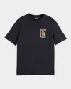 Scotch & Soda Artwork Graphic T-shirt In Black