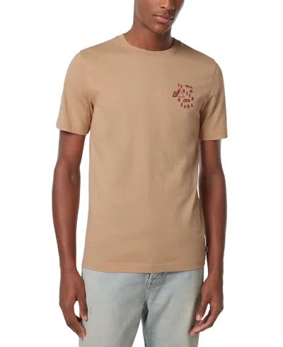 Scotch & Soda Men's Left Chest Logo T-shirt In Soft Camel
