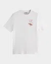 Scotch & Soda Men's Logo Graphic Crewneck T-shirt In White