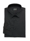Scotch & Soda Men's Medallion Dot Dress Shirt In Black