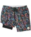 Scotch & Soda Miami Ice Swim Trunks In Gold