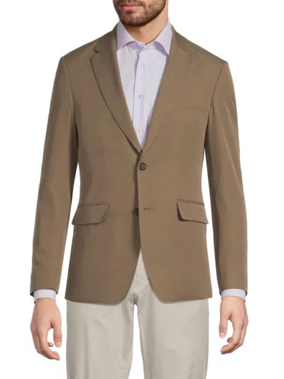 Scotch & Soda Men's Nested Notch Lapel Blazer In Khaki