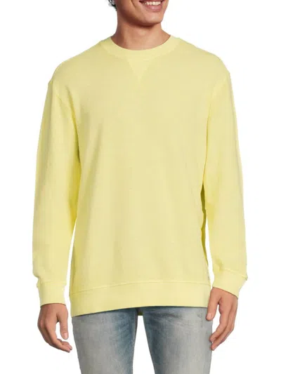 Scotch & Soda Men's Regular Fit Long Sleeve Sweatshirt In Yellow