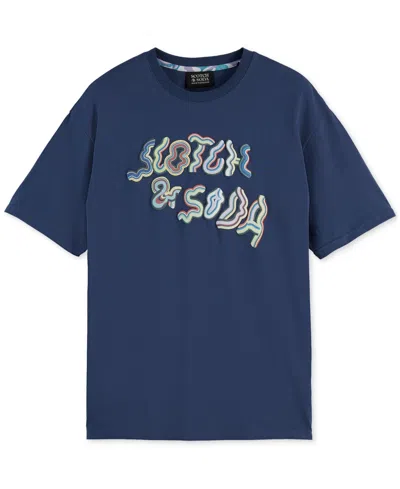 SCOTCH & SODA MEN'S RELAXED-FIT LOGO GRAPHIC T-SHIRT