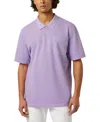 Scotch & Soda Men's Relaxed-fit Short Sleeve Garment-dyed Polo Shirt In Purple