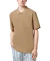 Scotch & Soda Men's Relaxed-fit Short Sleeve Garment-dyed Polo Shirt In Brown