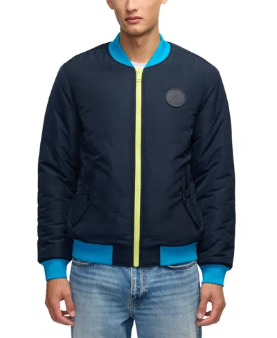 Scotch & Soda Men's Reversible Bomber Jacket In Night