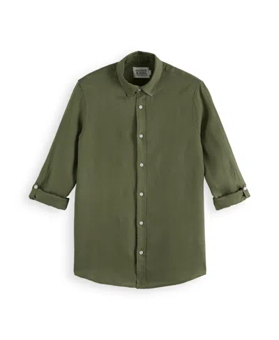 Scotch & Soda Men's Seasonal Core Shirt In Army