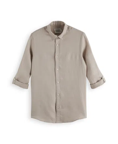 Scotch & Soda Men's Seasonal Core Shirt In Highway Gray