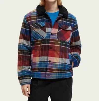 Scotch & Soda Men's Sherpa Trucker Jacket In Combo A