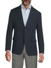 Scotch & Soda Men's Solid Notch Lapel Blazer In Navy