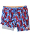 Scotch & Soda Men's Under The Sea Jellyfish Graphic Swim Trunks In Blue